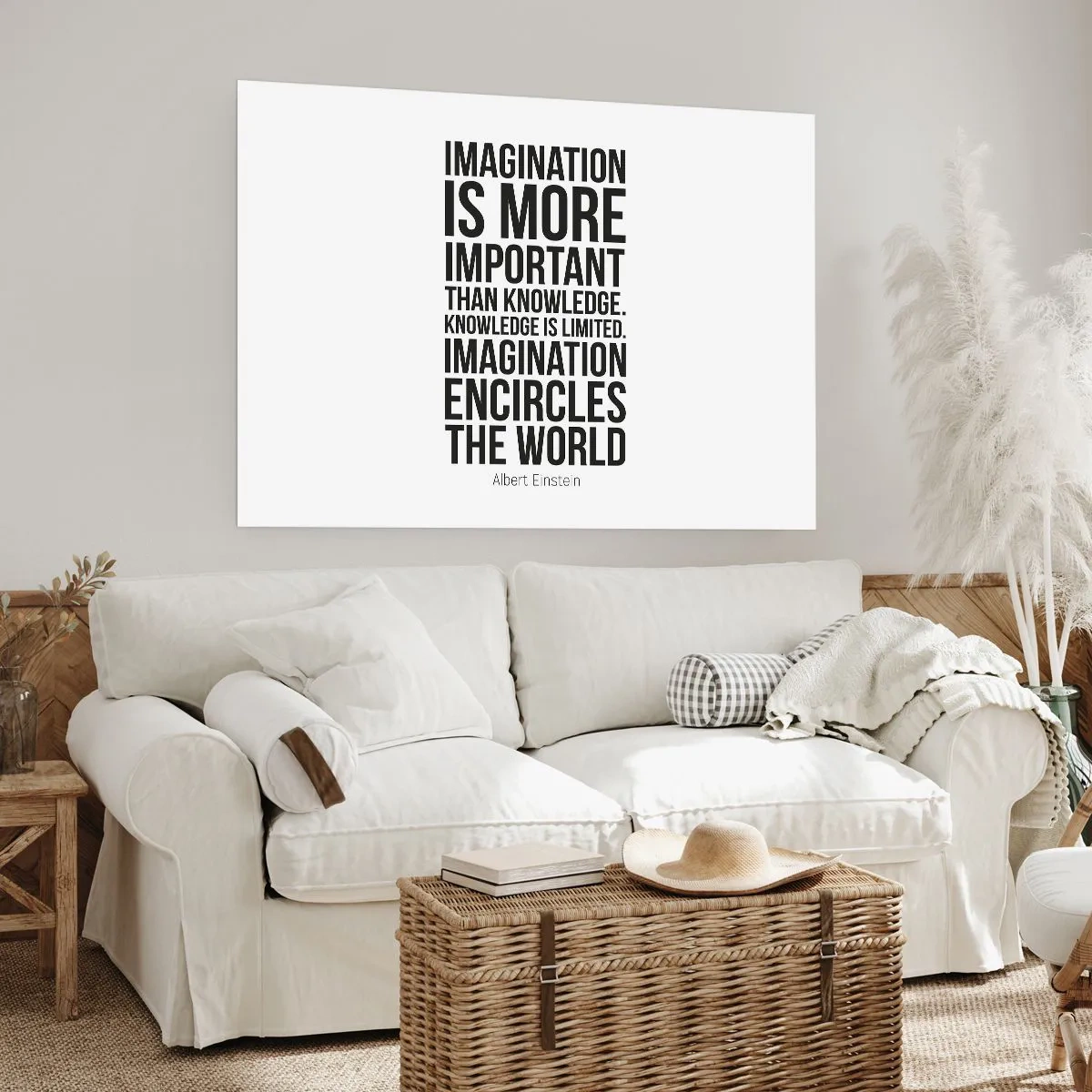 Poster - Einstein over de kracht van verbeelding - 100x70 cm