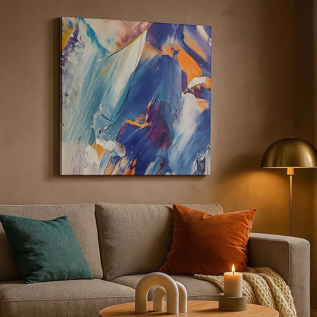 Schilderen op canvas - Kleur verwarring - 30x30 cm