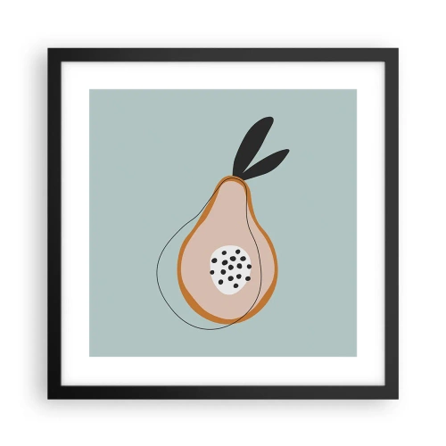 Poster in een zwarte lijst - Doordringen in de aard van de dingen - 40x40 cm