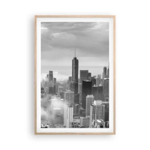 Een poster in een licht eiken lijst - Amerikaans landschap - 61x91 cm