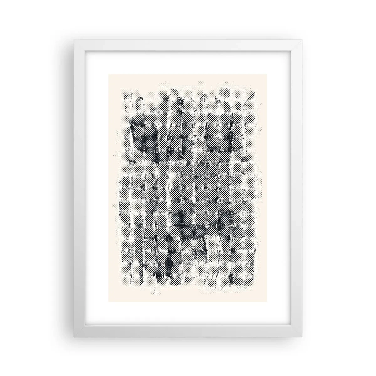 Poster in een witte lijst - Mistige compositie - 30x40 cm