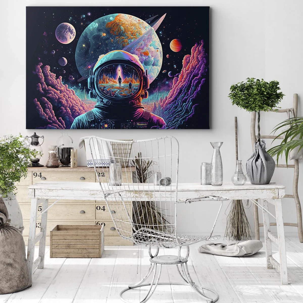 Schilderen op canvas - Filosofen hebben er niet van gedroomd - 120x80 cm
