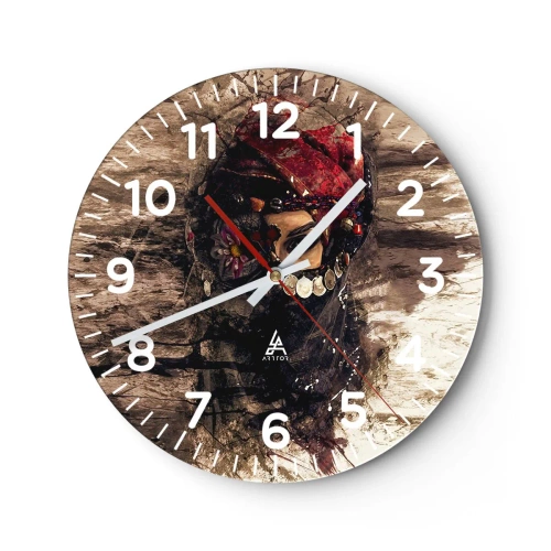 Wandklok - Klok - Op zijn zachtst gezegd verontrustend - 30x30 cm