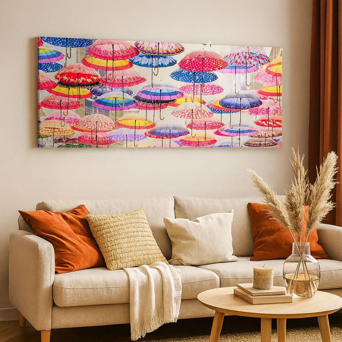 Schilderen op canvas - Stadsweide - 100x40 cm