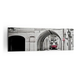 Schilderen op canvas - Door het doolhof van de stad - 160x50 cm