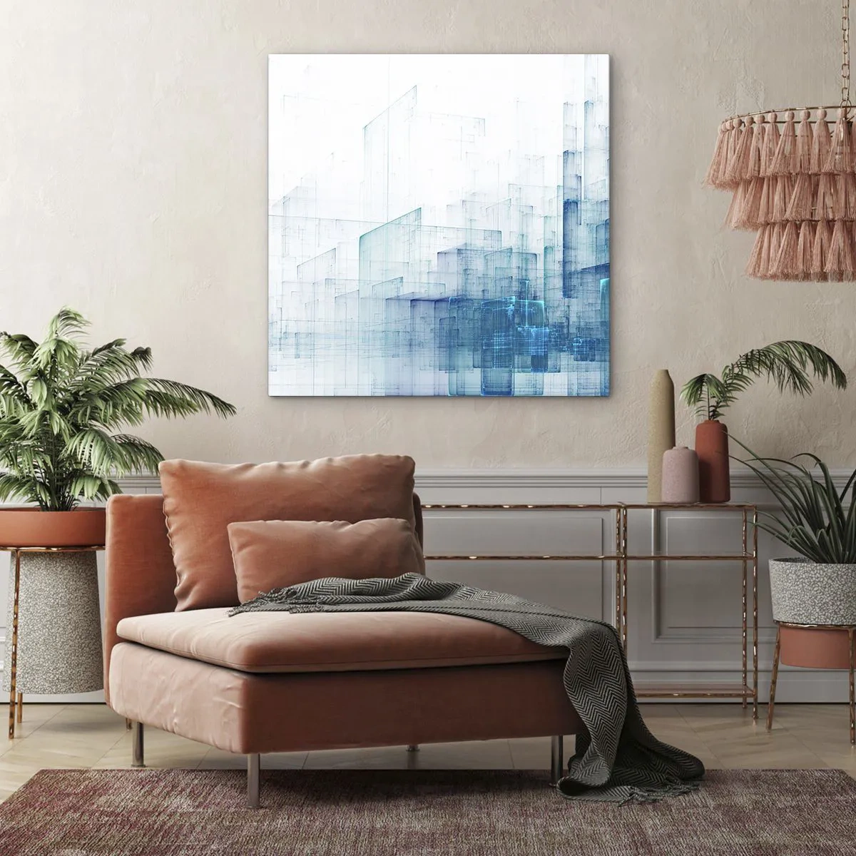 Schilderen op canvas - Hoe ruimte geworden is - 50x50 cm