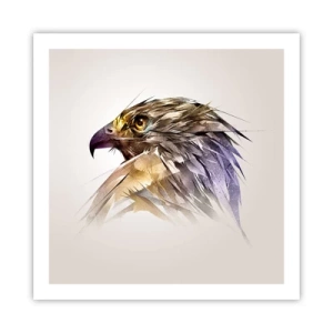 Poster - Portret van een krijger - 60x60 cm