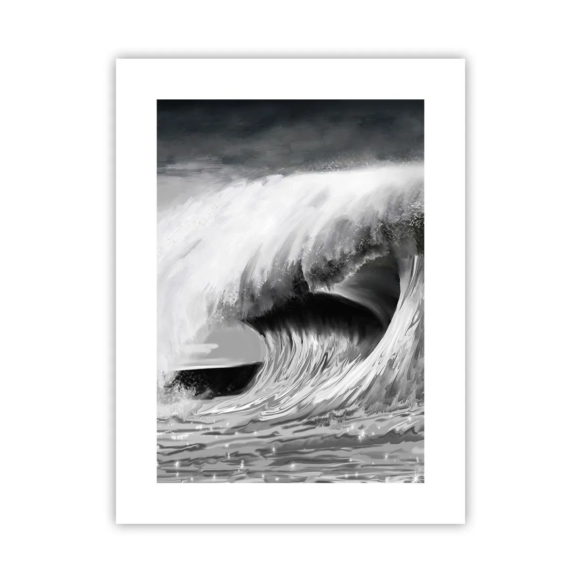 Poster - De woede van de oceaan - 30x40 cm