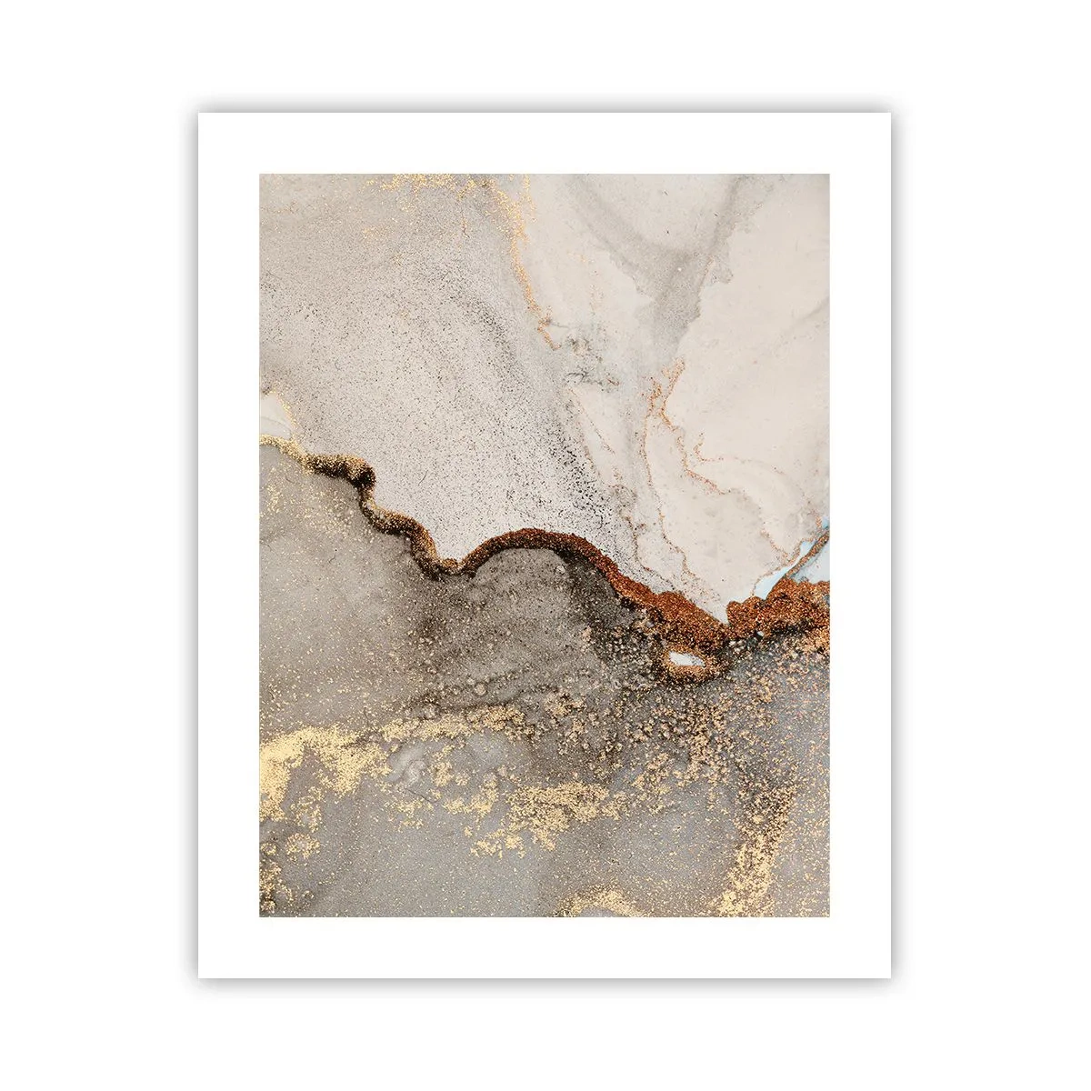 Poster - Op de grens van kleuren - 40x50 cm