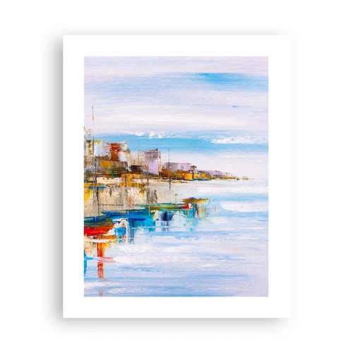 Poster - Een veelkleurig stedelijk toevluchtsoord - 40x50 cm