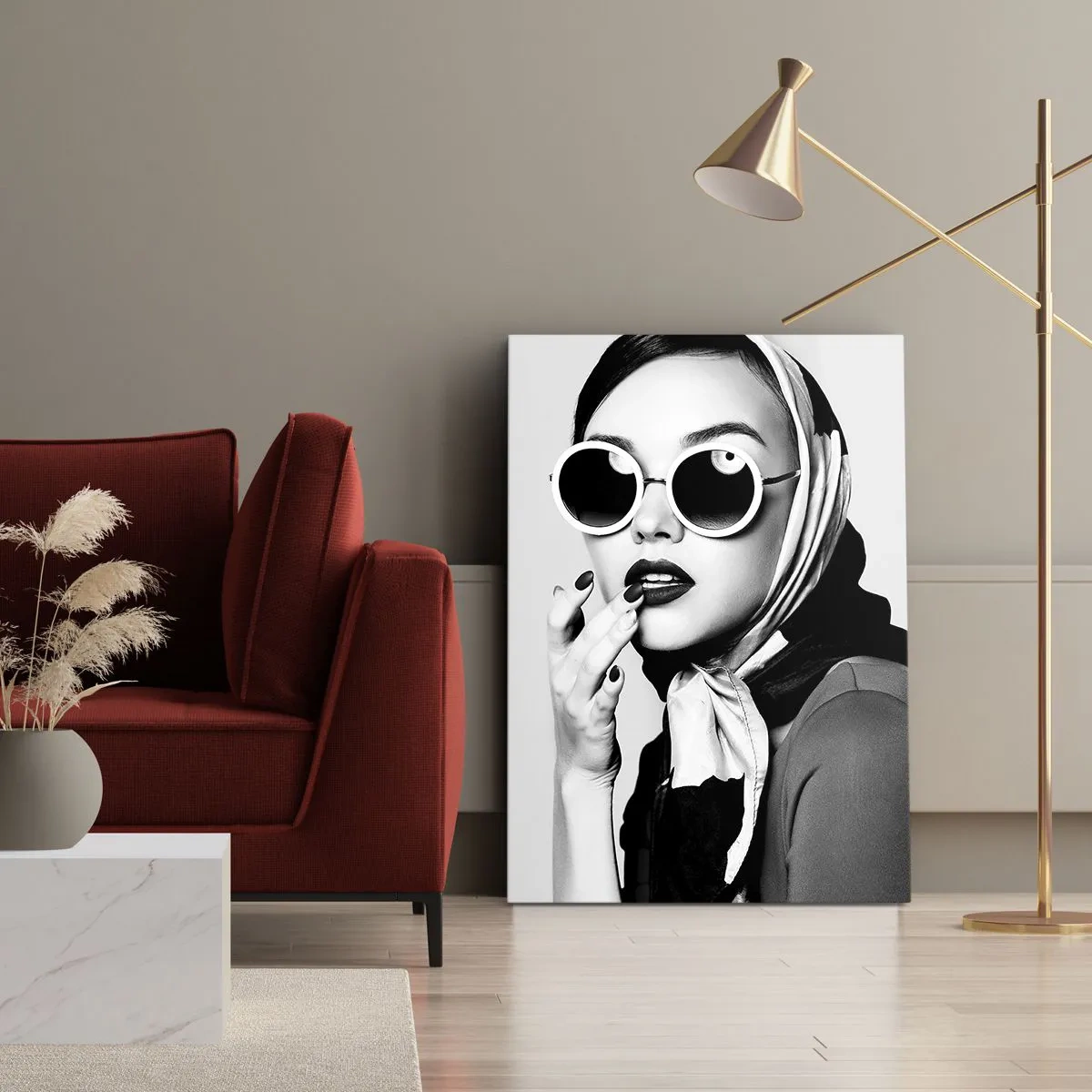 Schilderen op canvas - Groeten uit de jaren 60 - 55x100 cm
