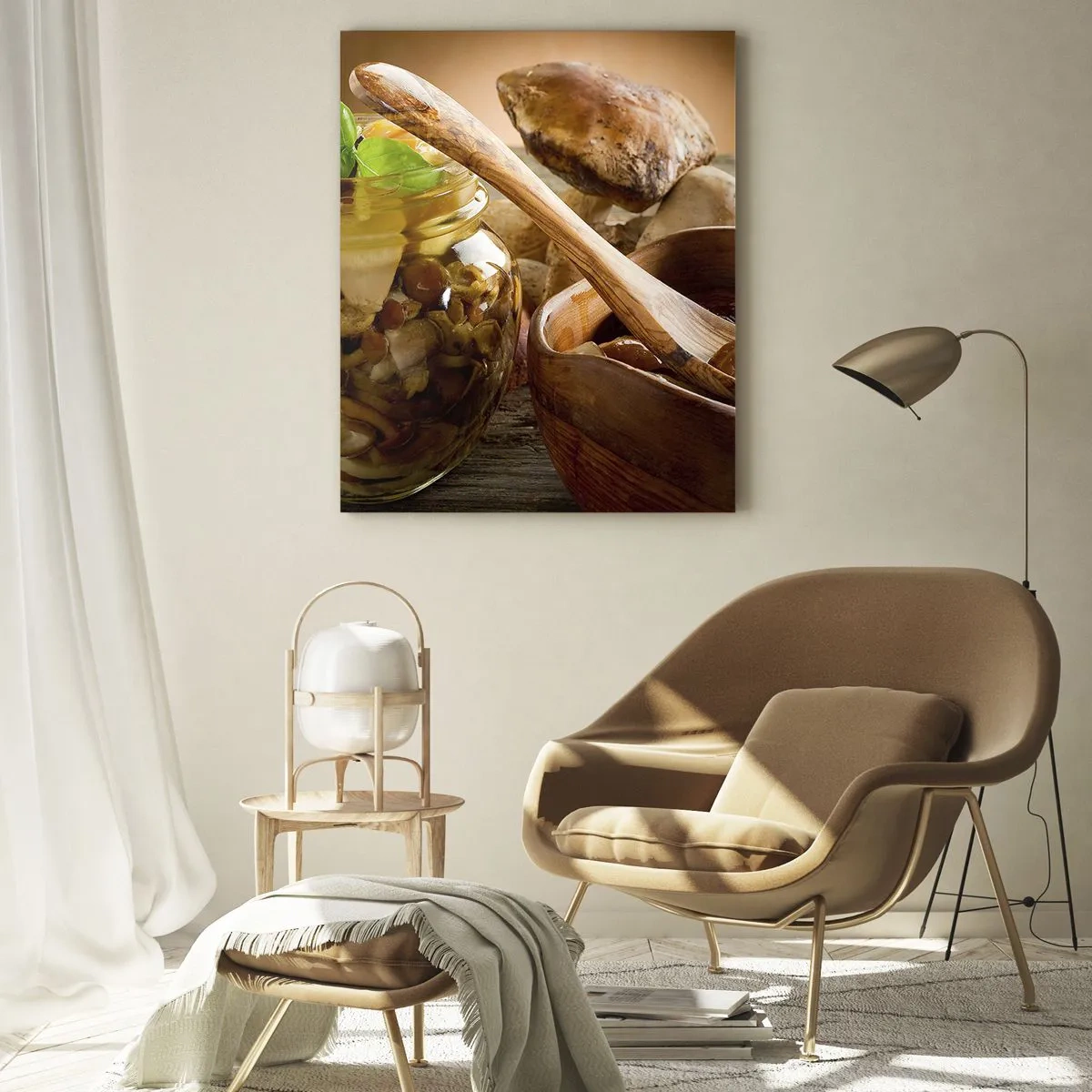 Schilderen op glas - Of het nu vers of gezouten is, of in het herfstseizoen ... - 50x70 cm