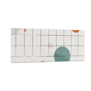 Schilderen op glas - Gevangen. Wij of zij? - 100x40 cm