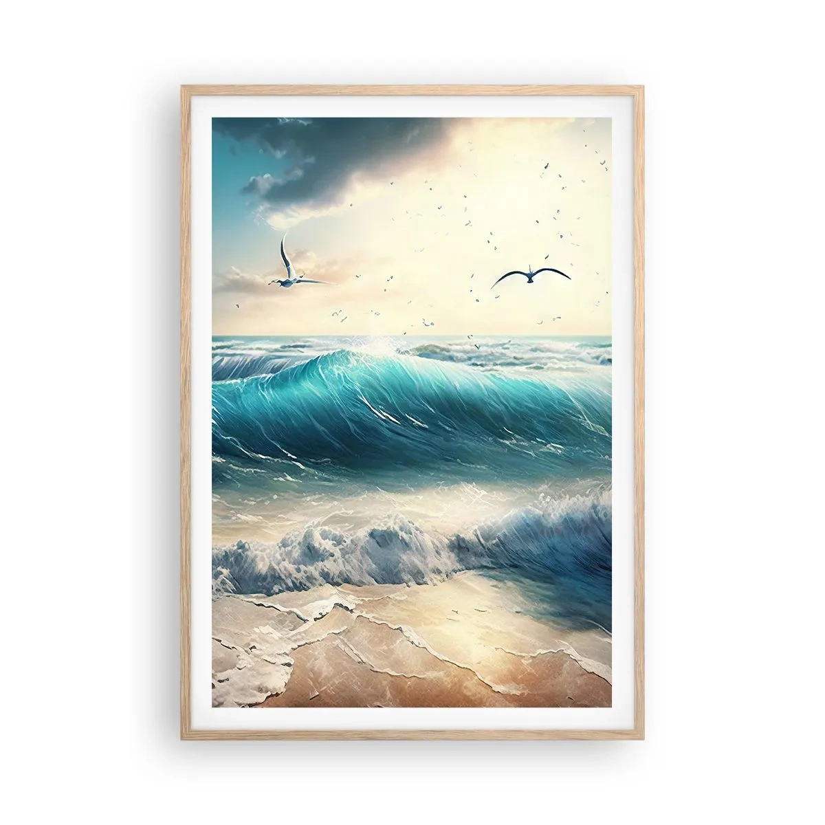 Een poster in een licht eiken lijst - Ritselt alleen voor jou - 70x100 cm