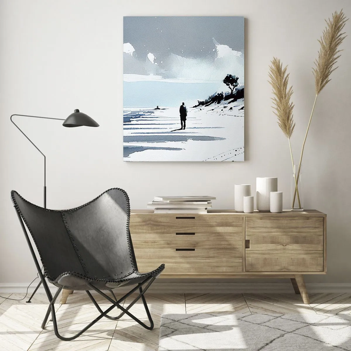 Schilderen op glas - Alleen - 50x70 cm