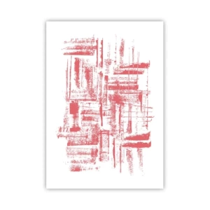 Poster - De rode stad - 70x100 cm
