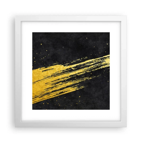 Poster in een witte lijst - Spring in hyperruimte - 30x30 cm