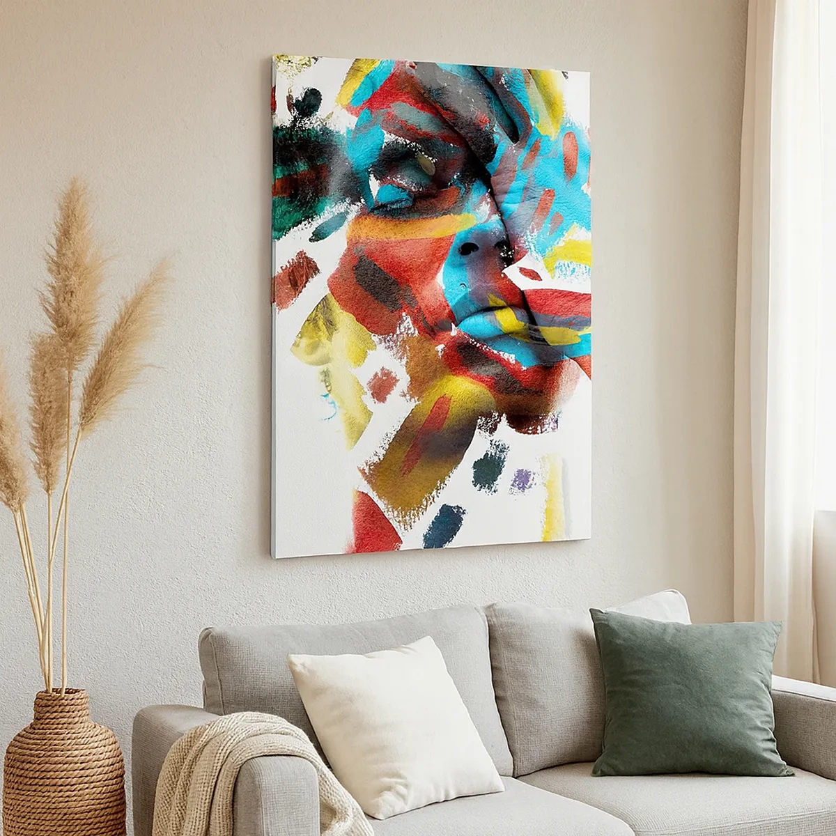 Schilderen op canvas - Een kleurrijke persoonlijkheid - 50x70 cm