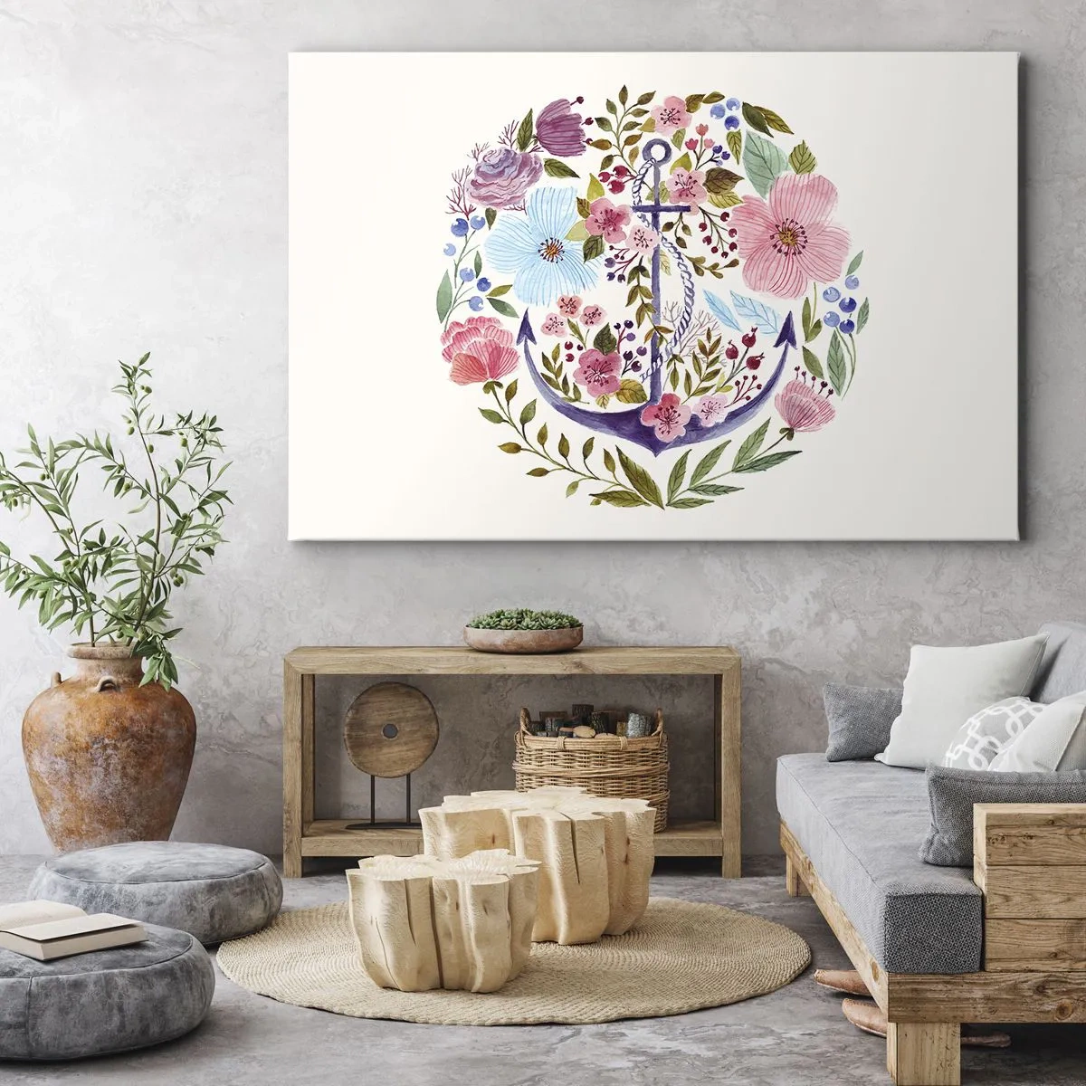Schilderen op canvas - Goede droom van zeeman - 120x80 cm