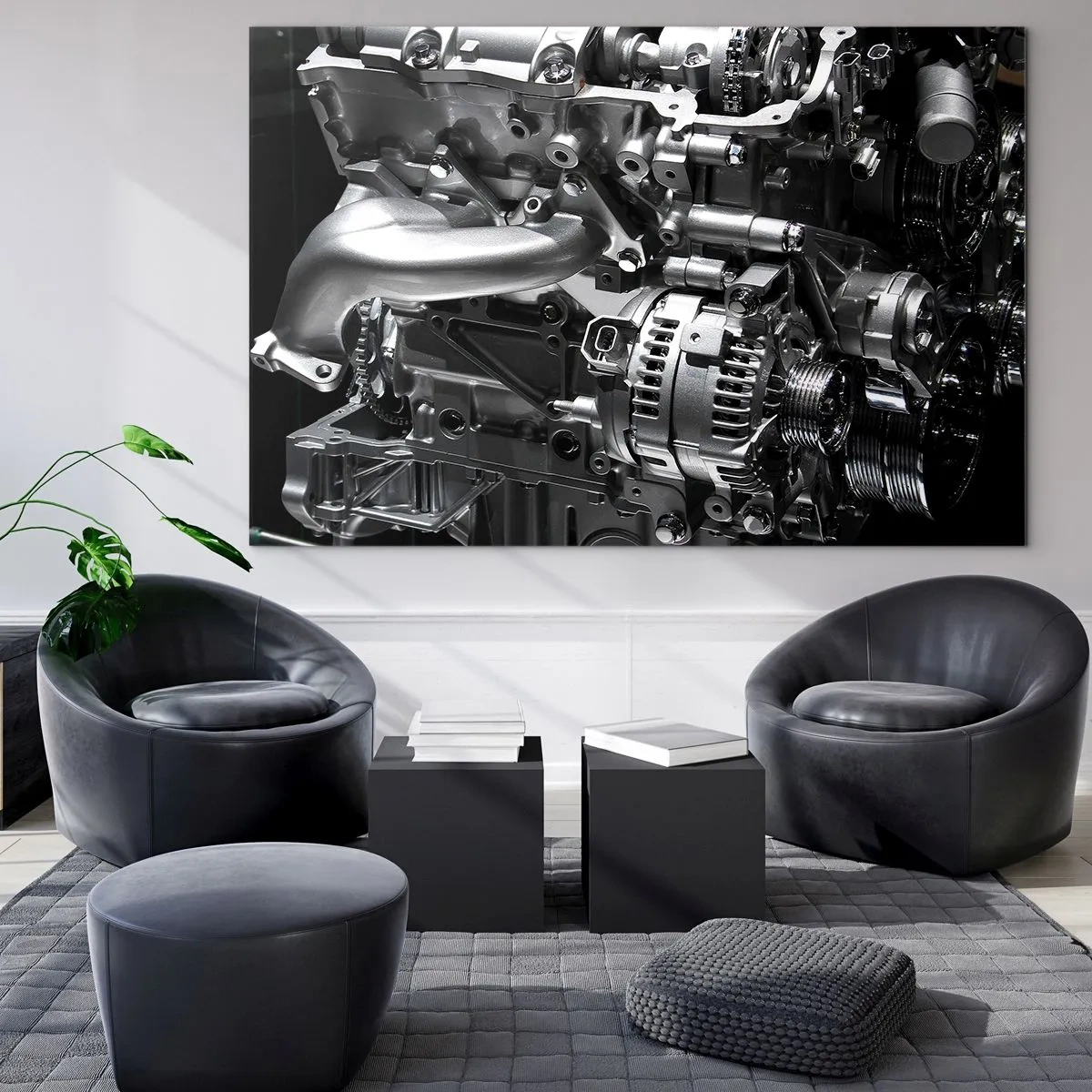 Schilderen op glas - Staal, mooi, sterk - 120x80 cm