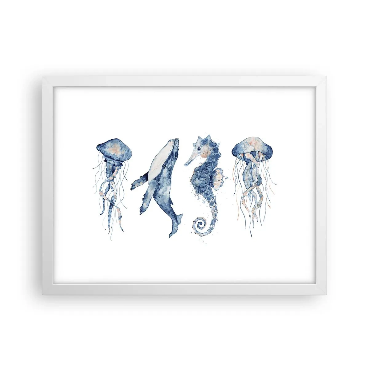 Poster in een witte lijst - Zee wonderen - 40x30 cm