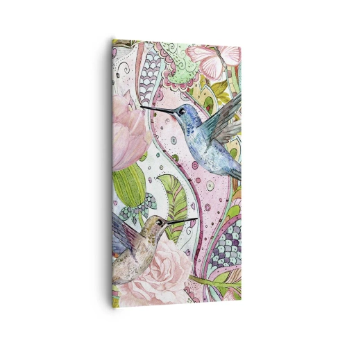 Schilderen op canvas - Verstrikt in wijnstokken - 65x120 cm