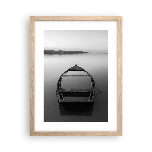 Een poster in een licht eiken lijst - Verlangen en melancholie - 30x40 cm