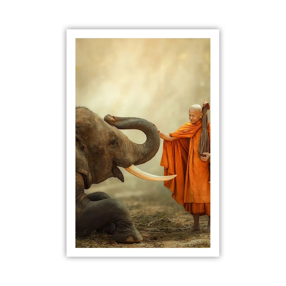 Poster - Ontmoeting tijdens een reis - 61x91 cm