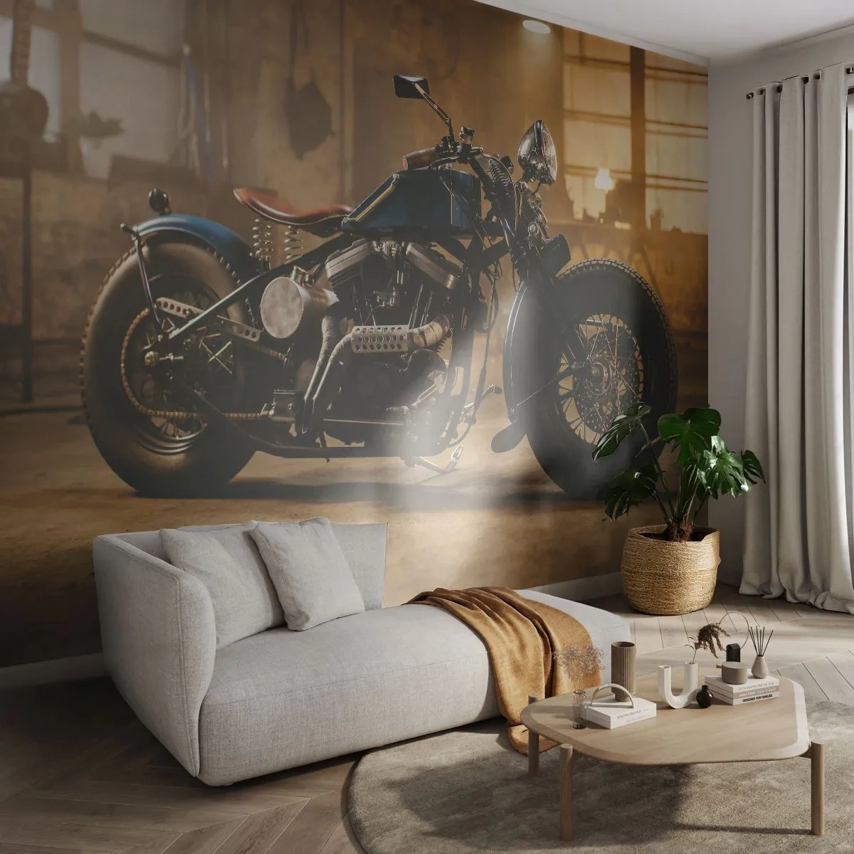 Fotobehang Standard Eco - Ik kan alles - Motor, Vintage, Automobiel - 400x280 cm
