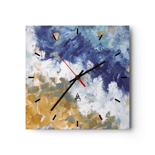 Wandklok - Klok - Dans der Elementen - 30x30 cm