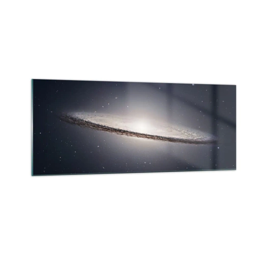 Schilderen op glas - Lang geleden, in een sterrenstelsel ver, ver weg... - 100x40 cm