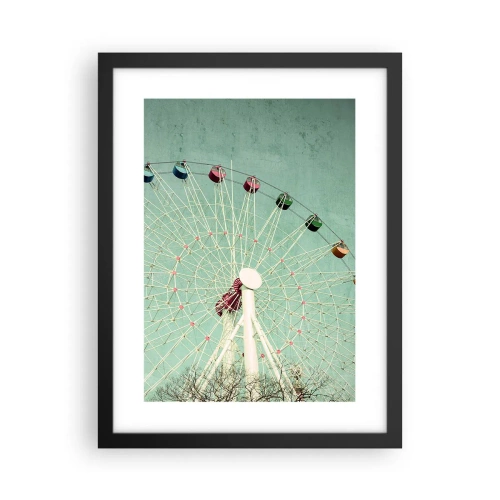 Poster in een zwarte lijst - Wij nodigen u uit om plezier te hebben - 30x40 cm