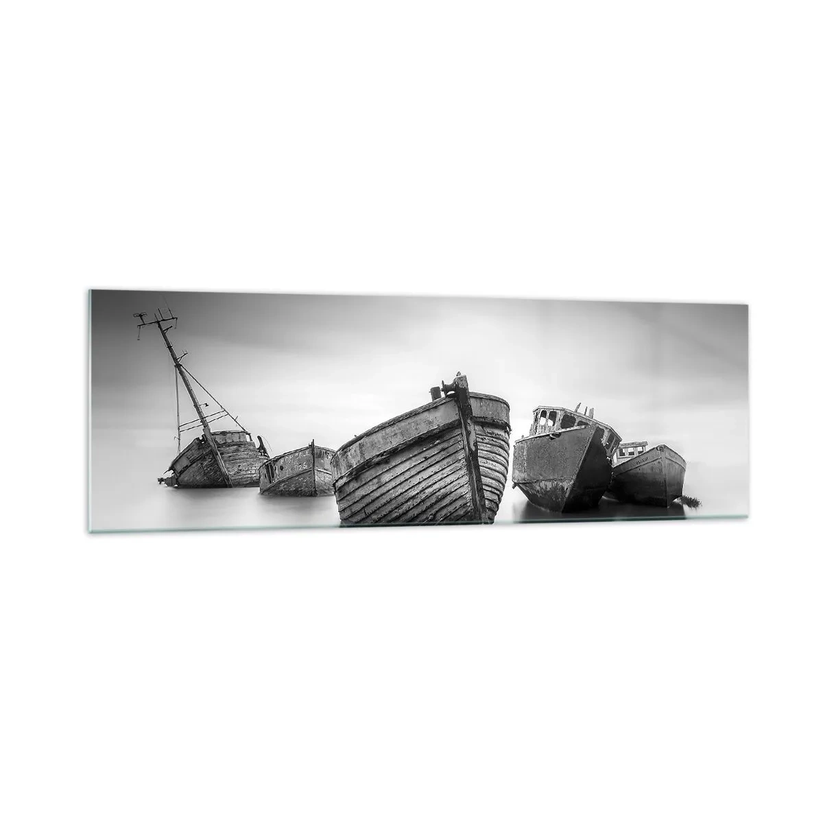 Schilderen op glas - Alleen herinneringen ... - 160x50 cm