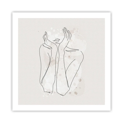 Poster - Een dromerig moment - 60x60 cm