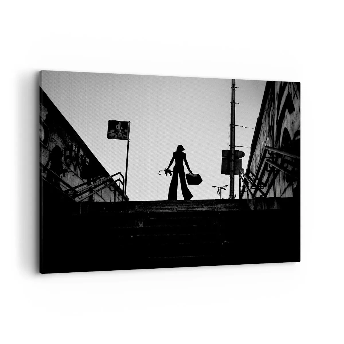 Schilderen op canvas - Stedelijk dwalen - 100x70 cm