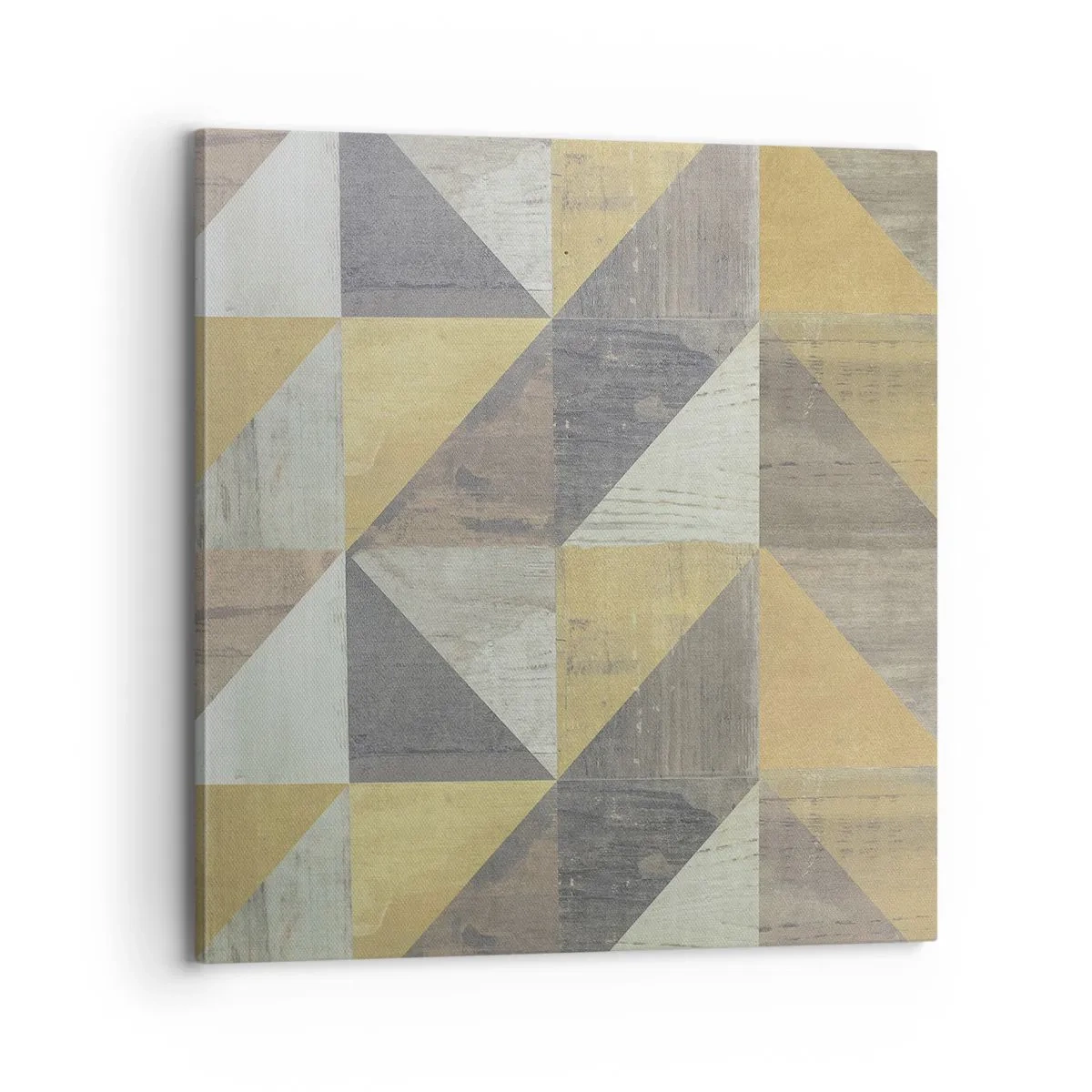 Schilderen op canvas - Op de hoek van de driehoek - 70x70 cm