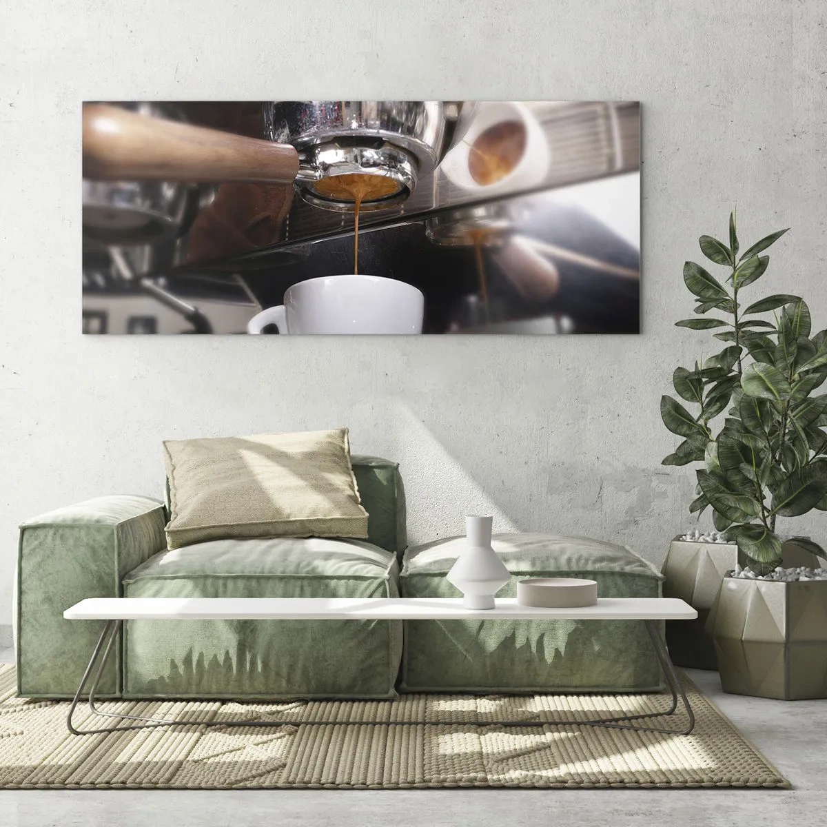Schilderen op glas - Goede tijd van de dag - 120x50 cm