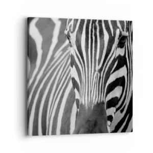 Schilderen op canvas - De wereld is zwart-wit - 40x40 cm