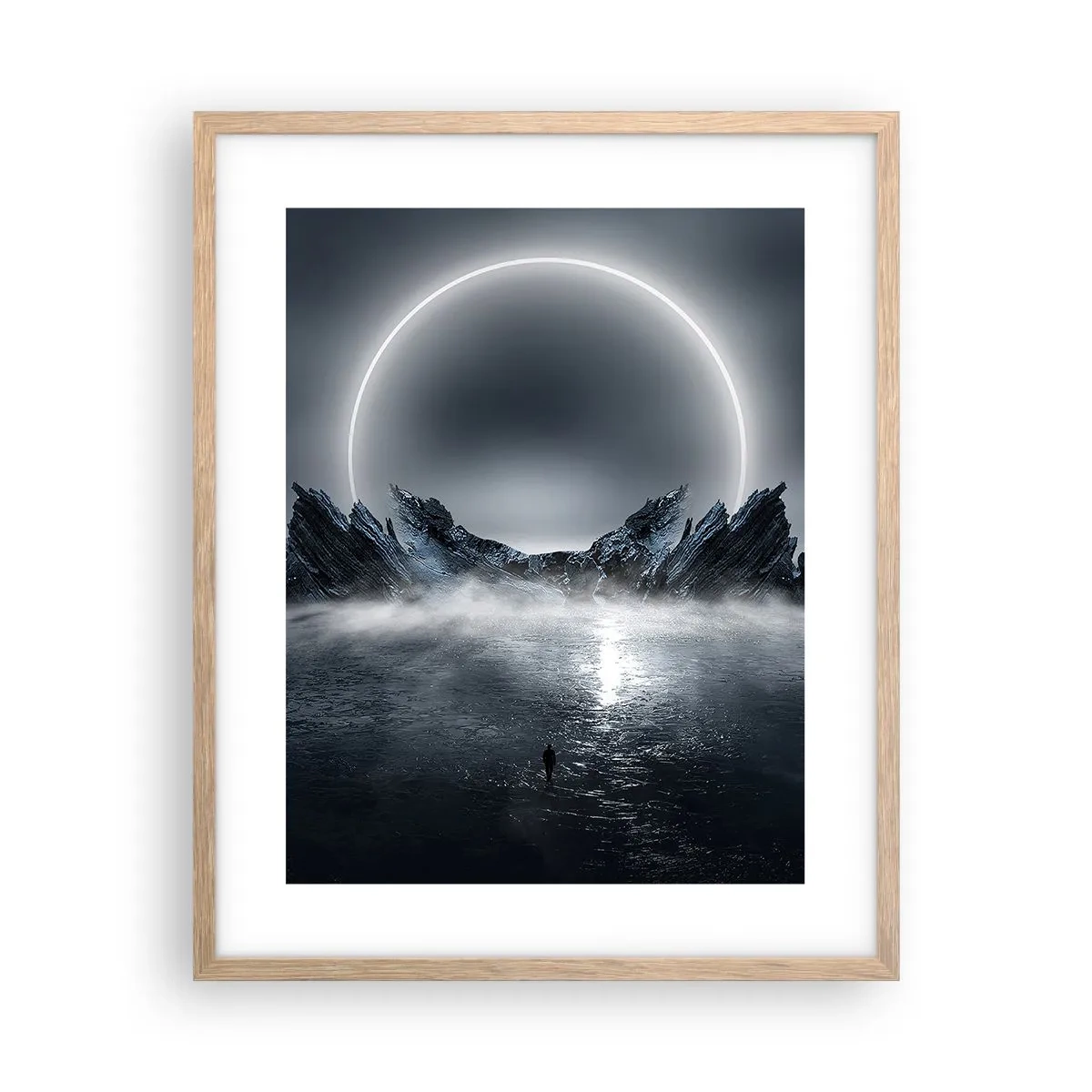 Een poster in een licht eiken lijst - Einde van het verhaal - 40x50 cm