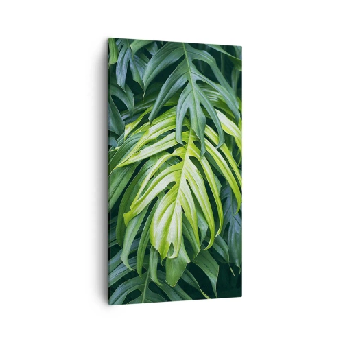 Schilderen op canvas - Dompel jezelf onder in de frisheid - 45x80 cm