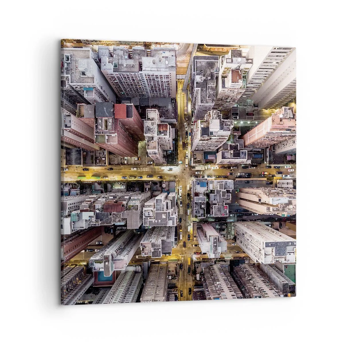 Schilderen op canvas - Groeten uit Hong Kong - 50x50 cm