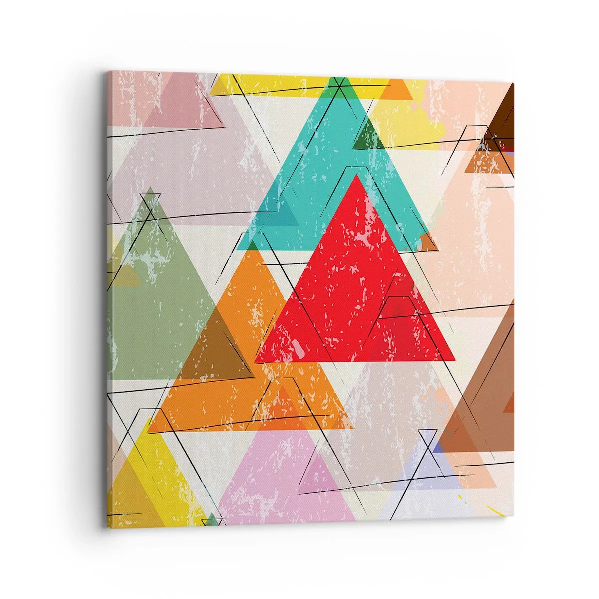 Schilderen op canvas - Onzinnige praat uitslaan - 70x70 cm