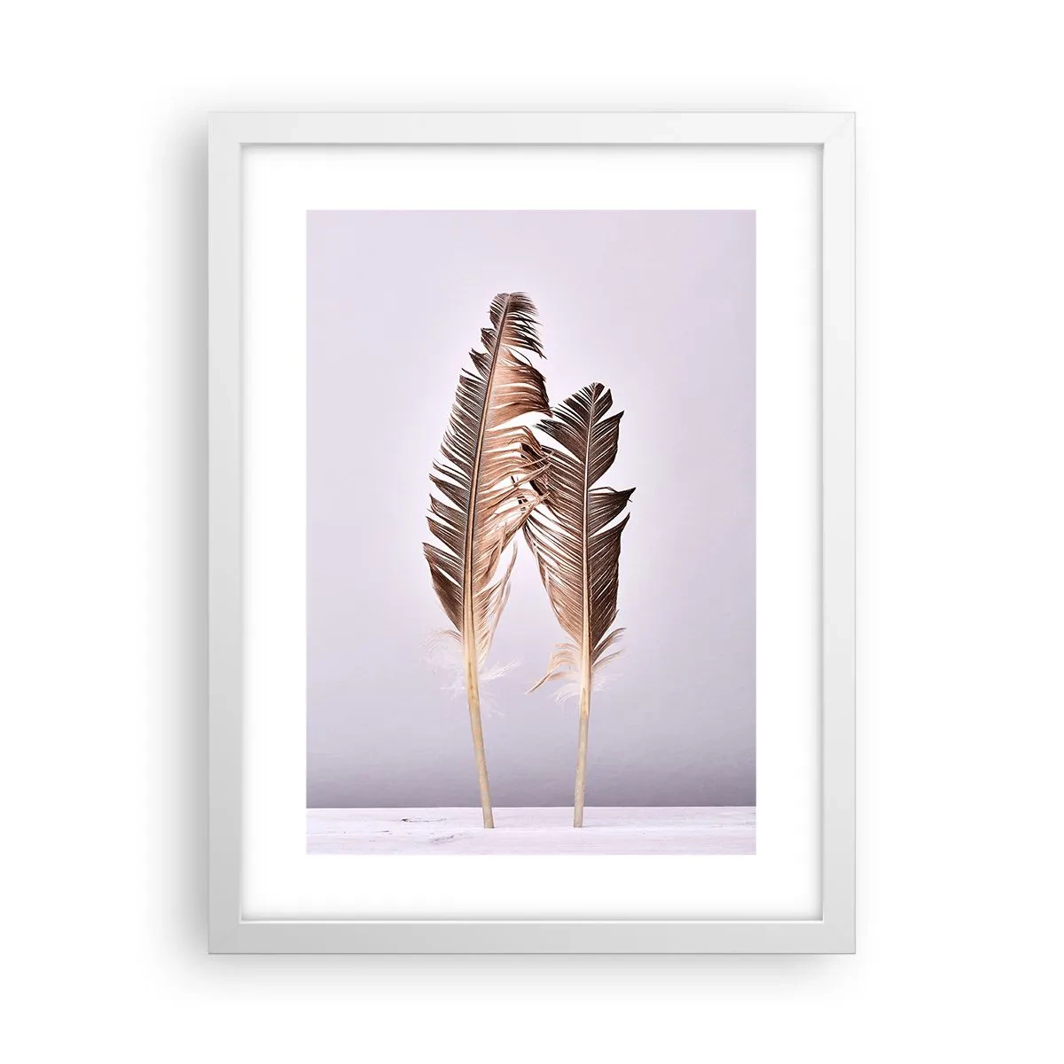 Poster in een witte lijst - Tegen het niets - 30x40 cm