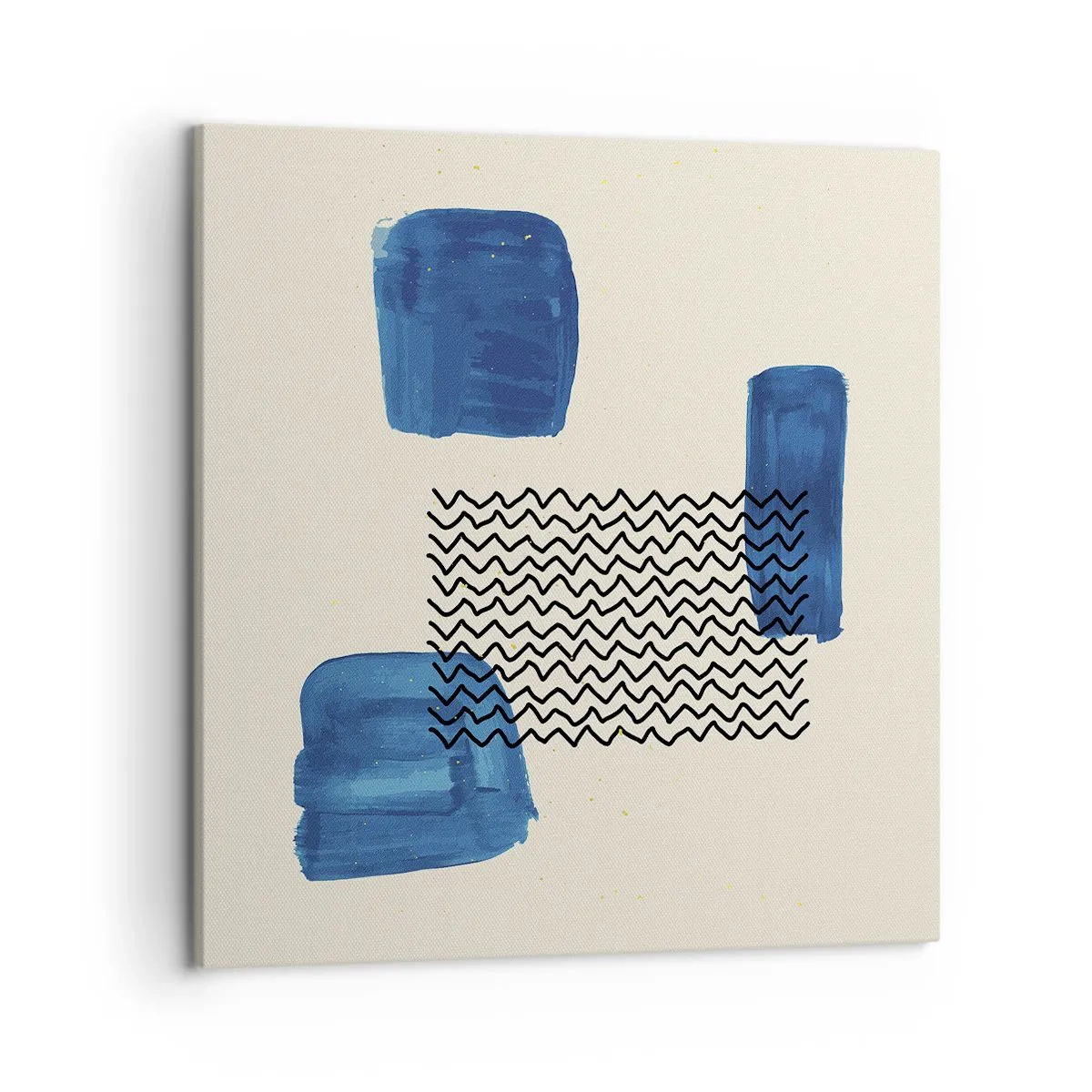 Schilderen op canvas - Een abstract kwartet - 50x50 cm