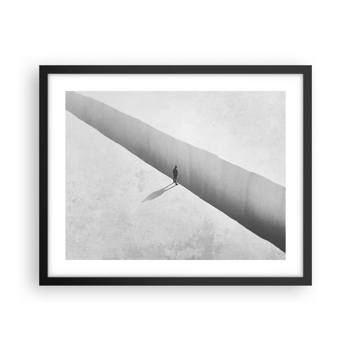 Poster in een zwarte lijst - Een duidelijk doel - 50x40 cm