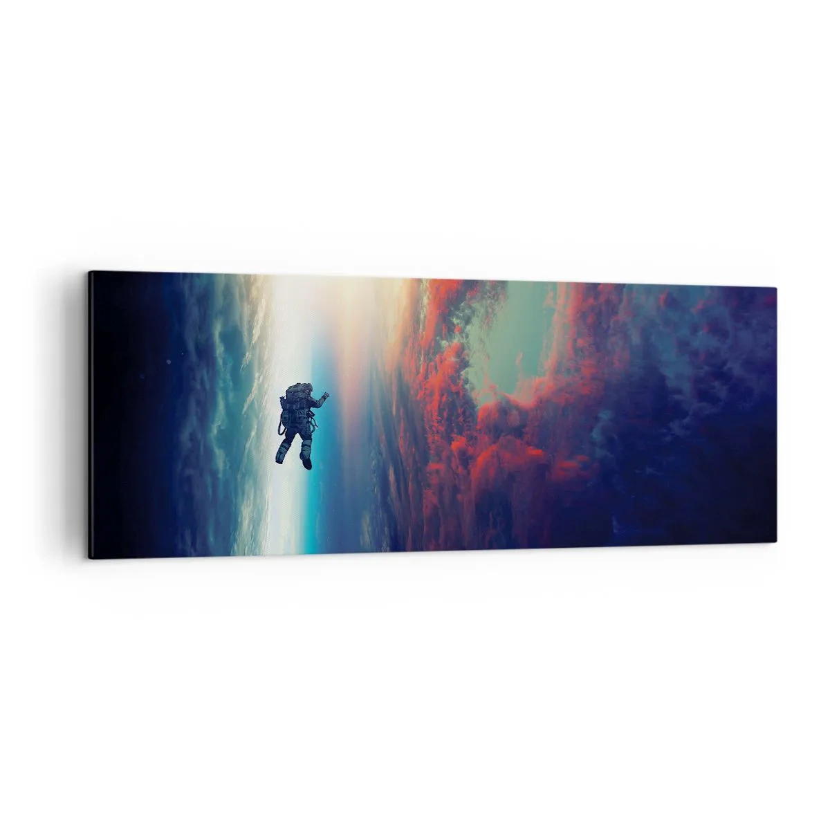 Schilderen op canvas - Ga het universum tegemoet - 140x50 cm