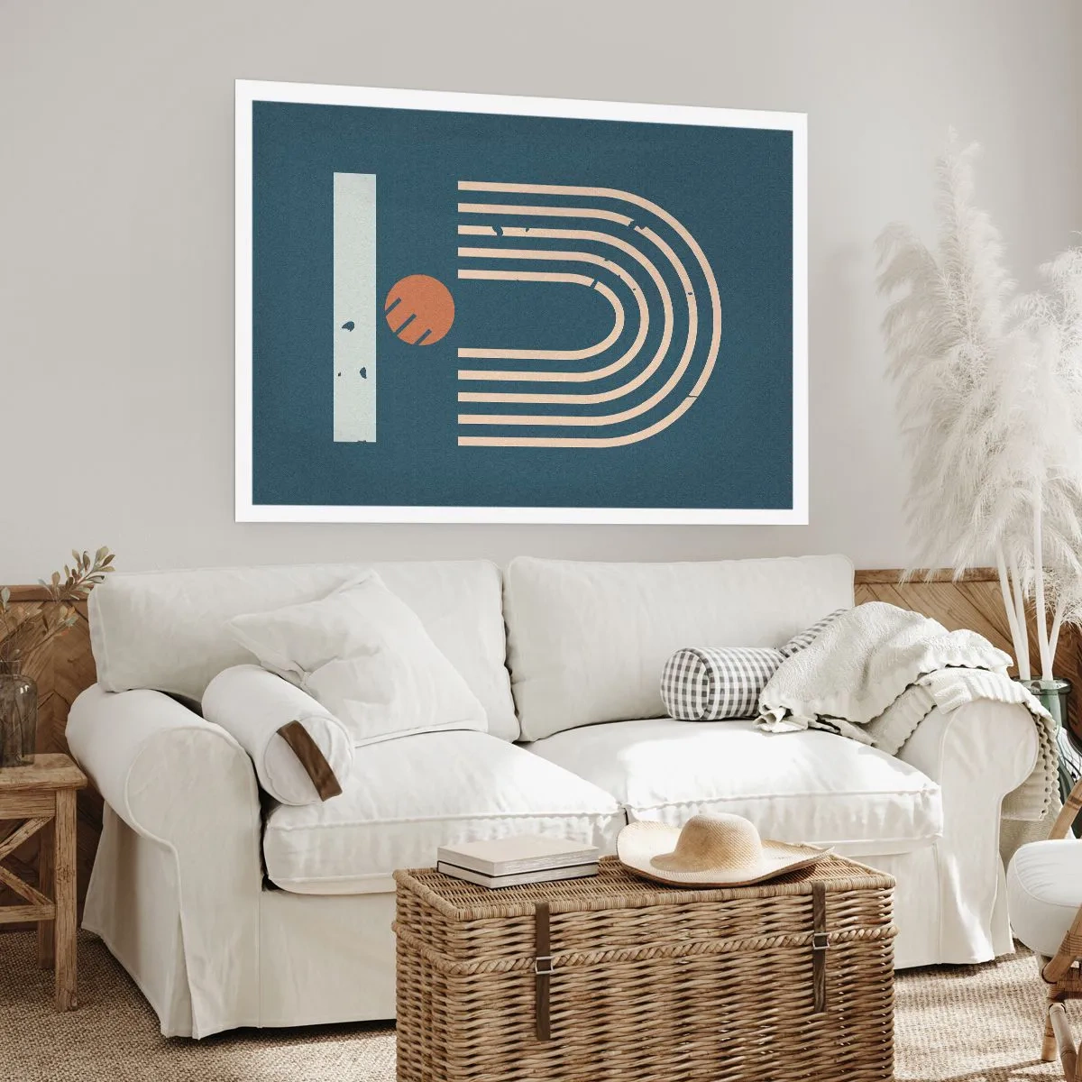 Poster - Geometrie op de granaatappel - 50x40 cm