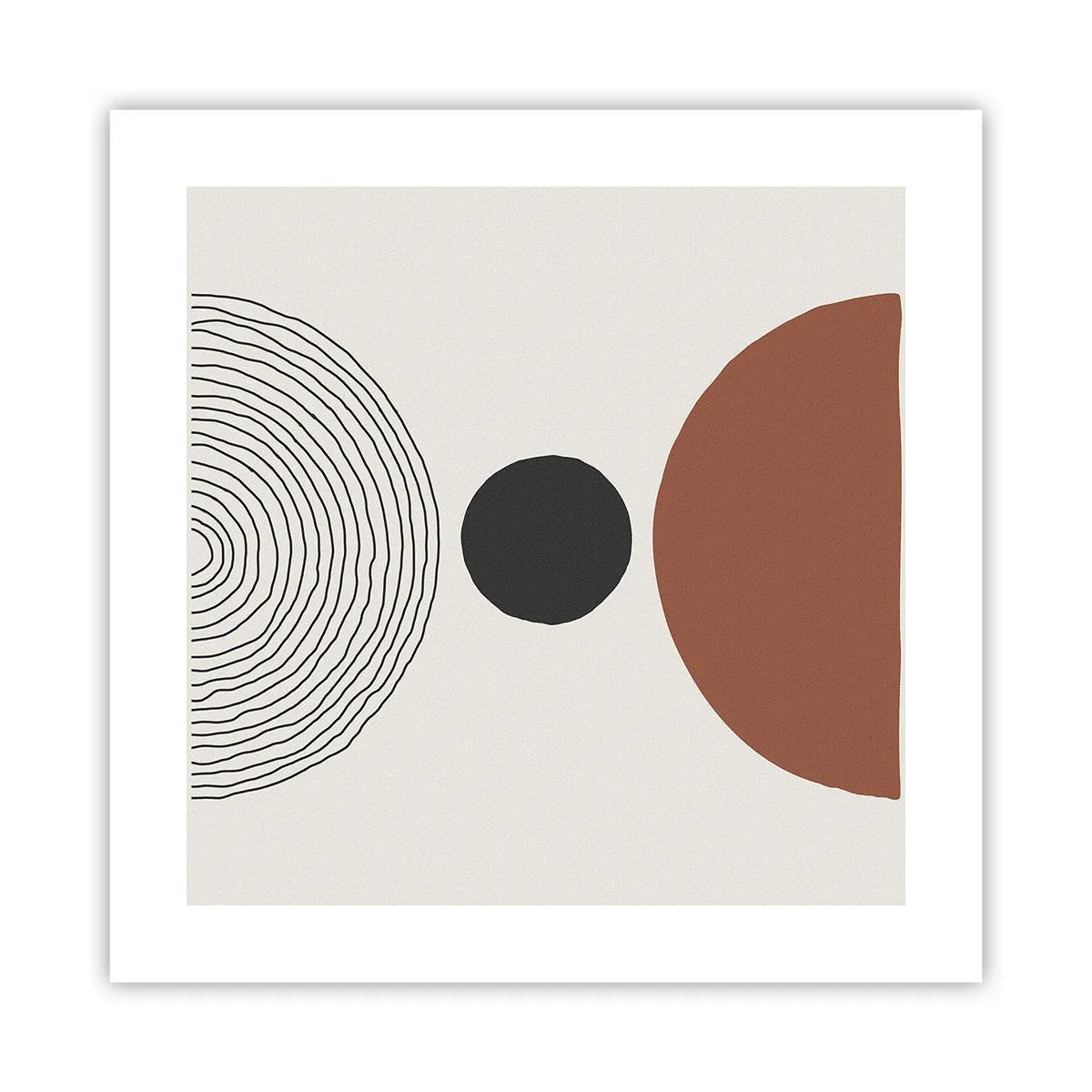 Poster - Het middelpunt van de aandacht - 40x40 cm