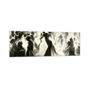 Schilderen op glas - De grote maskerade - 160x50 cm