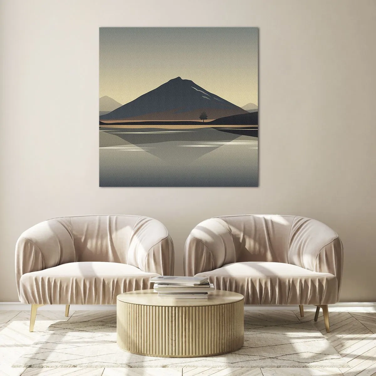 Schilderen op glas - Spiegelreflectie - 60x60 cm